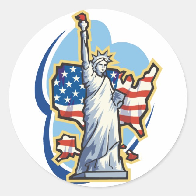 Statue Of Liberty Sticker (Front)