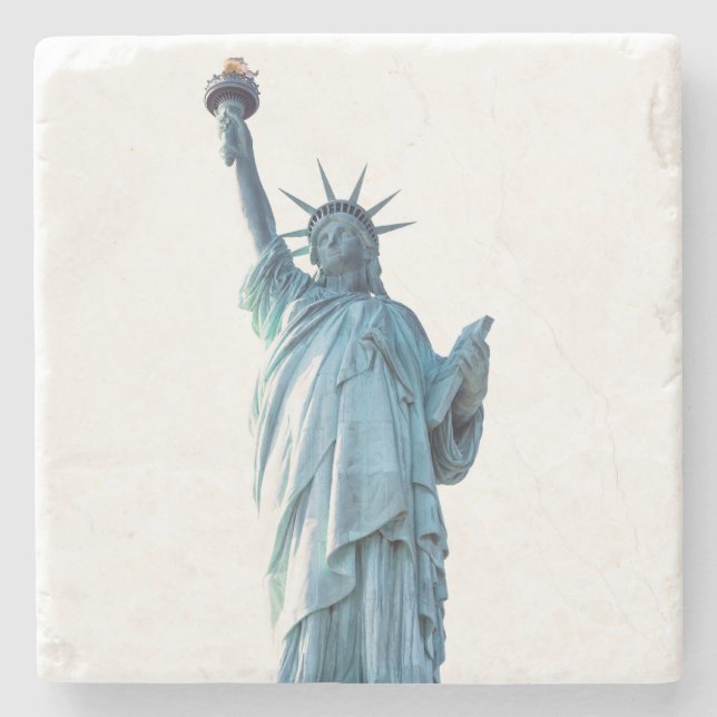 Statue of liberty  stone coaster (Front)