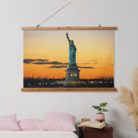 Statue of Liberty, sunrise photo,