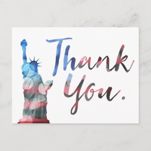 Statue of Liberty Thank You Veterans Postcard