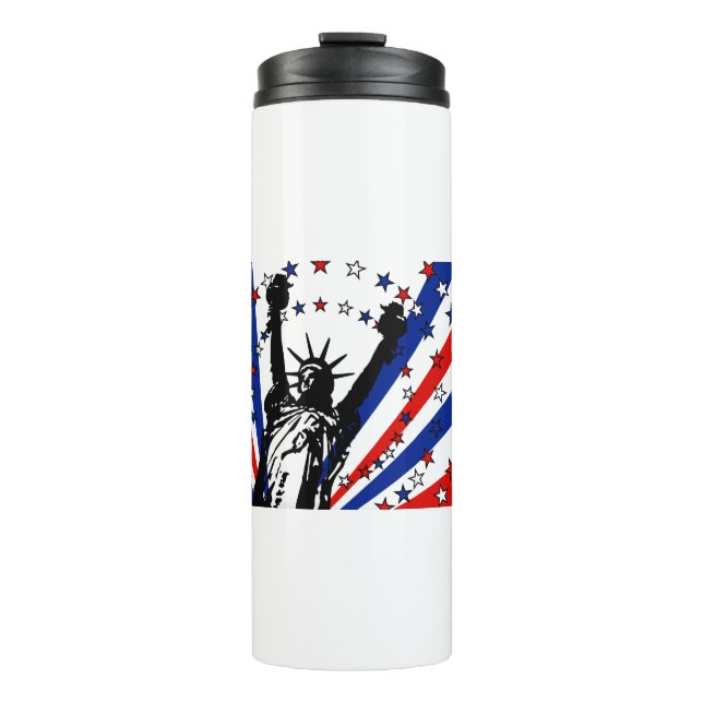 statue of liberty thermal tumbler (Front)