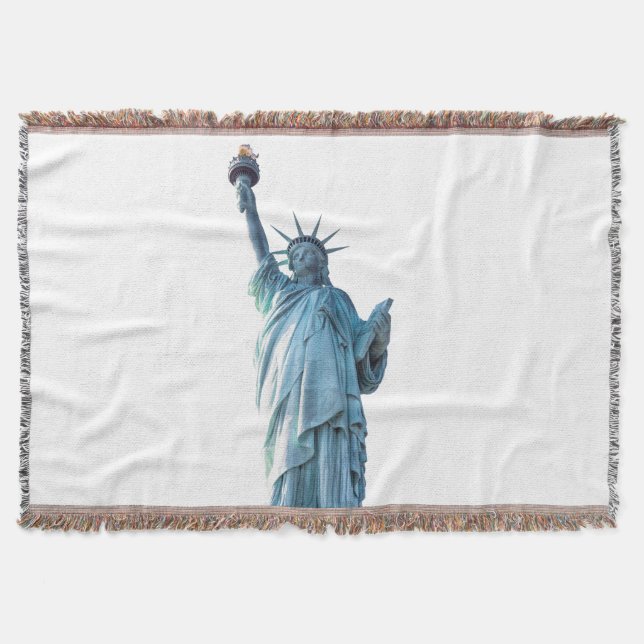 Statue of liberty  throw blanket (Front)