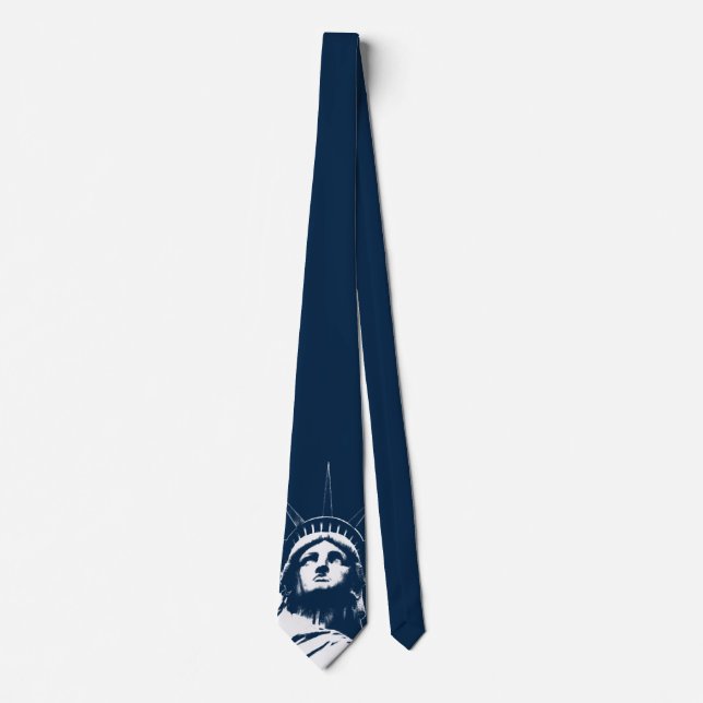 Statue of Liberty Tie NY City Souvenir Necktie (Front)