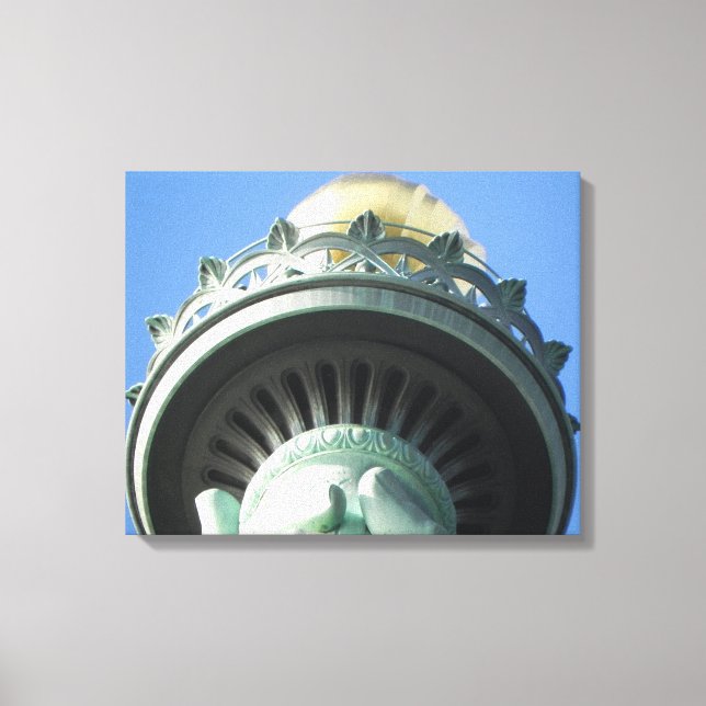 STATUE OF LIBERTY TORCH WRAPPED CANVAS PRINT (Front)