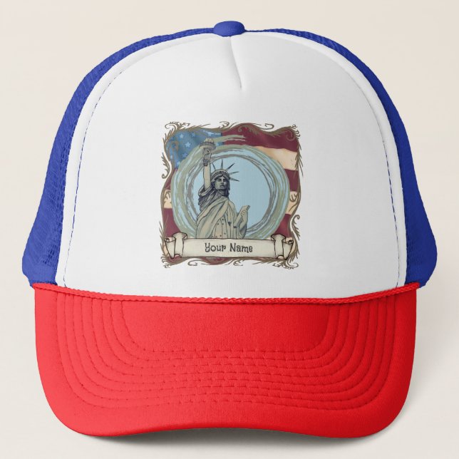 Statue of Liberty Trucker Hat (Front)