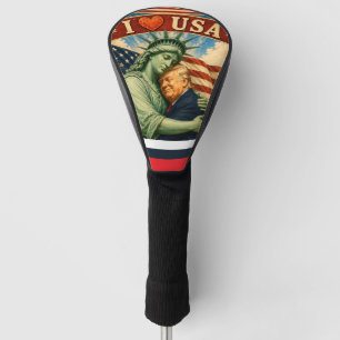 Statue of Liberty Trump USA 250 Years July 4 Golf Head Cover