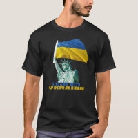 Statue of Liberty Ukraine Flag