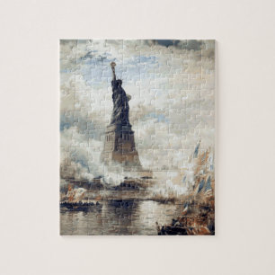 Statue of Liberty Unveiling 1886 Jigsaw Puzzle