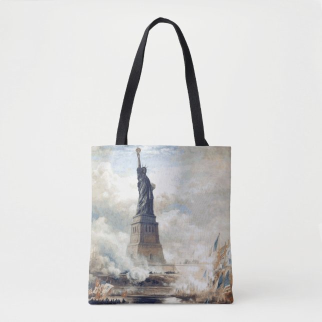 Statue of Liberty Unveiling 1886 Tote Bag (Front)
