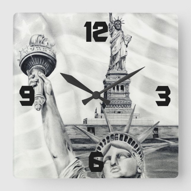 Statue of Liberty Wall Clock (Front)