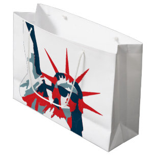 Statue of Liberty Wearing Sunglasses Large Gift Bag
