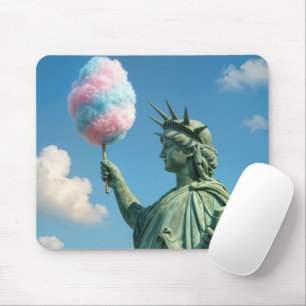 Statue of Liberty with Cotton Candy Mouse Pad