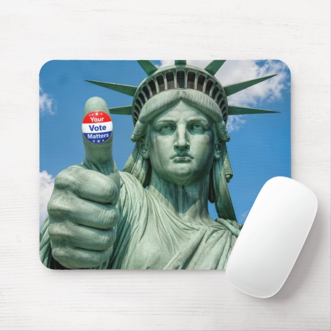 Statue of Liberty with Election Sticker Mouse Pad (With Mouse)