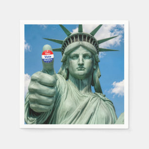 Statue of Liberty with Election Sticker Napkin