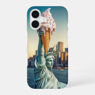 Statue of Liberty With Ice Cream Cone iPhone 16 Case