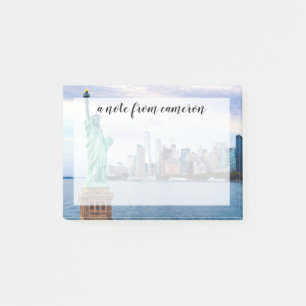 Statue of Liberty with World Trade Center Post-it Notes