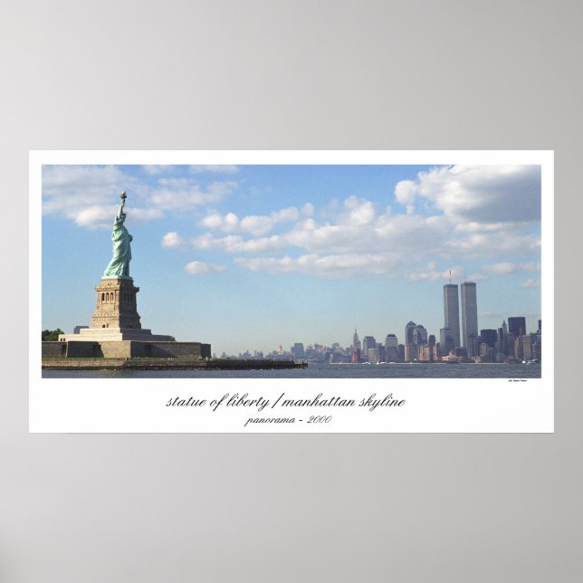 Statue of Liberty  World Trade Centre Print (Front)