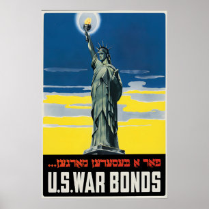 Statue of Liberty WWII Poster US War Bonds