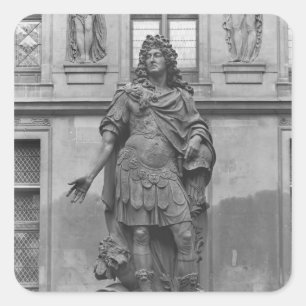 Statue of Louis XIV Square Sticker