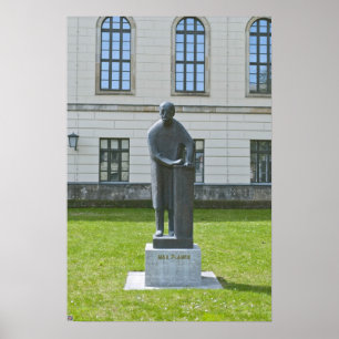 Statue of Max Planck in Berlin Poster