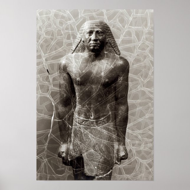Statue of Mentuemhat, Governor of Thebes Poster (Front)