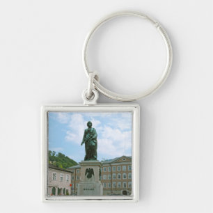 Statue of Mozart in Salzburg Key Ring