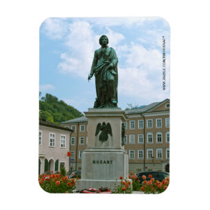 Statue of Mozart in Salzburg Magnet