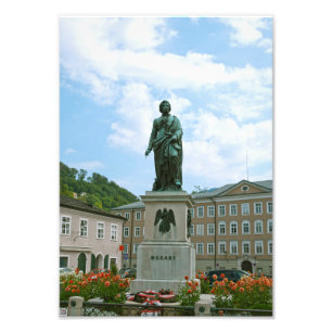 Statue of Mozart in Salzburg Photo Print