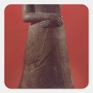 Statue of Napirasu, wife of Elamite King Square Sticker