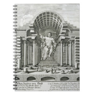 Statue of Olympian Zeus, made by Phidias in gold a Notebook