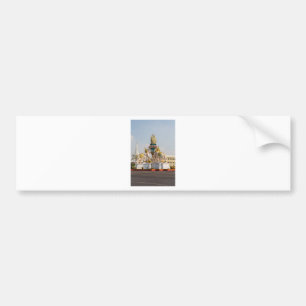 Statue of pink elephants Bangkok Thailand Bumper Sticker