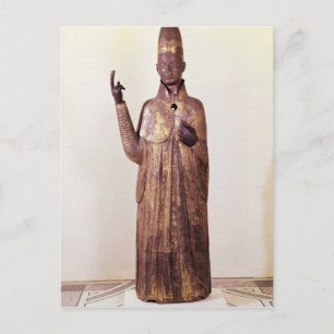 Statue of Pope Boniface VIII 1301 Postcard