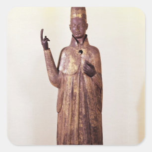 Statue of Pope Boniface VIII 1301 Square Sticker
