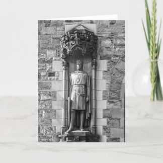 Statue of Robert the Bruce at Edinburgh Castle Card