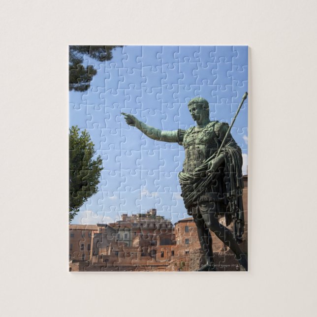 Statue of Roman emperor near the Roman Forum Jigsaw Puzzle (Vertical)
