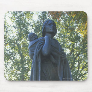 'Statue of Sacagawea and her son, guide on the Mouse Pad
