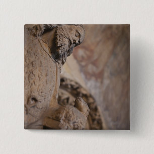 Statue of Saint John the Baptist 15 Cm Square Badge