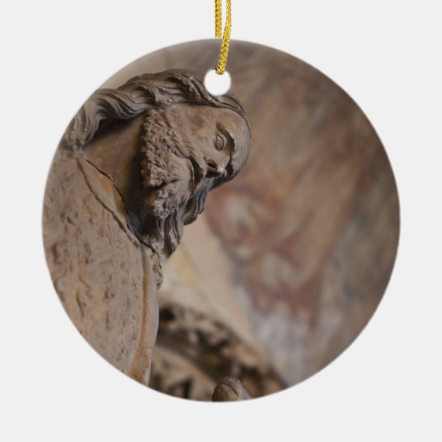 Statue of Saint John the Baptist Ceramic Ornament (Front)