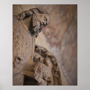 Statue of Saint John the Baptist Poster