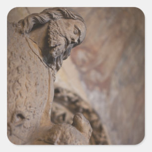 Statue of Saint John the Baptist Square Sticker