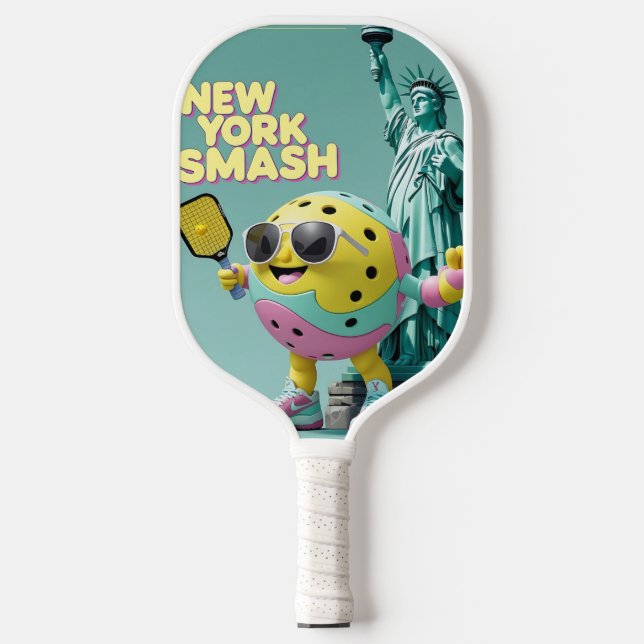 Statue of Smash – New York Pickleball Design Pickleball Paddle (Front)