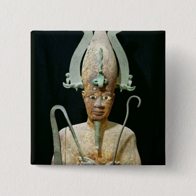 Statue of the Cult of Osiris 15 Cm Square Badge (Front)