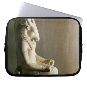 Statue of the god Montu with the head of a bull, f Laptop Sleeve