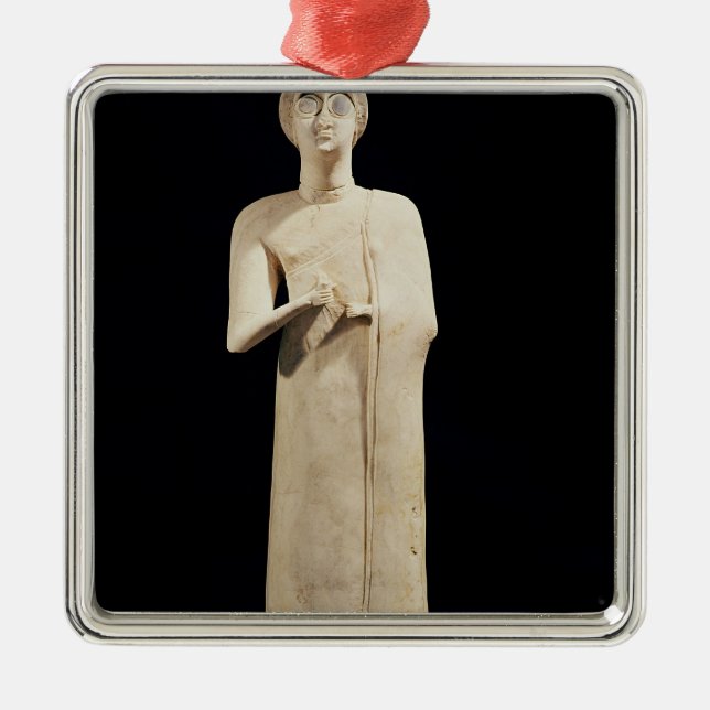 Statue of the Great Goddess, from Tell Asmar Metal Ornament (Front)