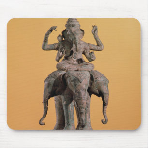 Statue of the Hindu God Ganesh Mouse Pad