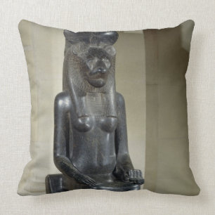 Statue of the lion-headed goddess Sekhmet, from th Cushion