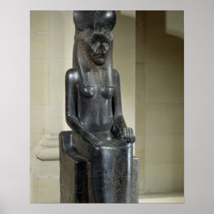 Statue of the lion-headed goddess Sekhmet, from th Poster