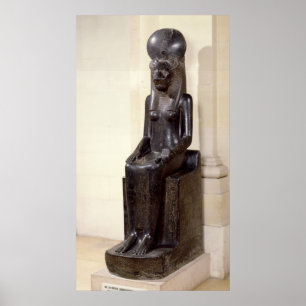 Statue of the lion-headed goddess Sekhmet Poster