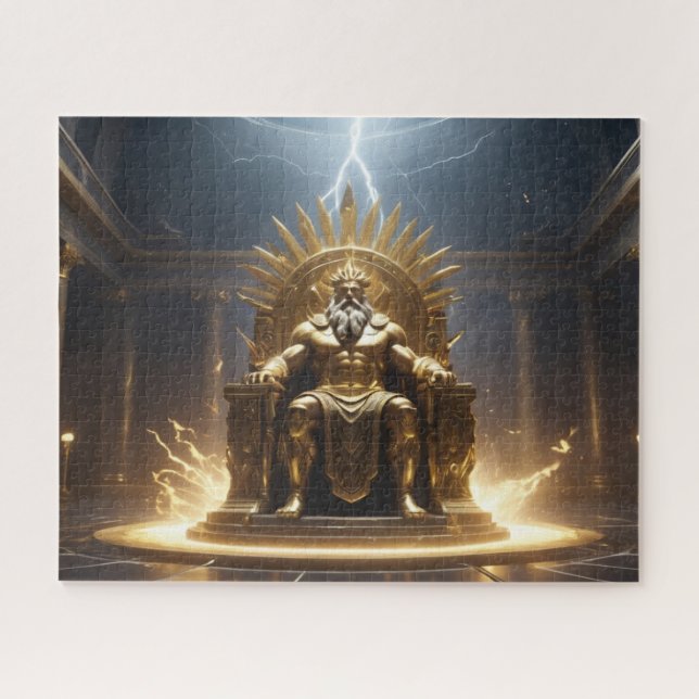 Statue of Zeus at Olympia as seen by Ai Jigsaw Puzzle (Horizontal)