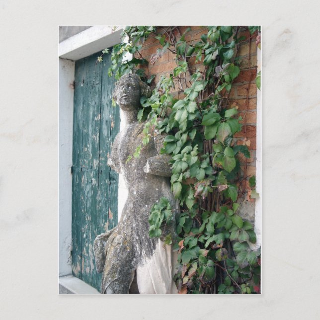 Statue on Torcello Postcard (Front)